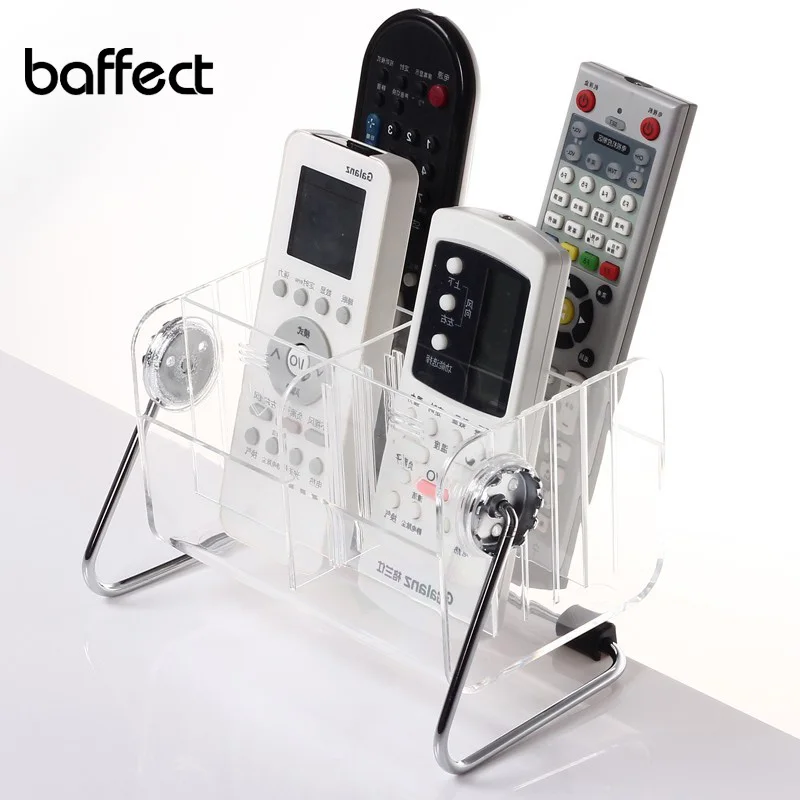 

Creative rotating transparent finishing box Home desktop rack remote control storage rack Acrylic pen holder organizer