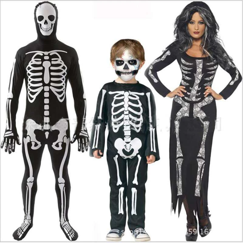ハロウィンパーティーのコスプレ服親子服魔女置く悪スケルトン Cosplay Clothing Witch Clothingevil Witch Aliexpress
