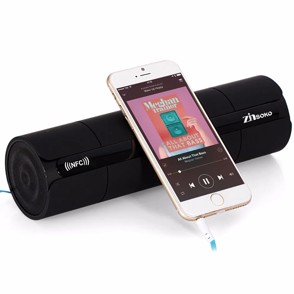 

Portable KR8800 NFC FM HIFI Bluetooth Speaker Wireless Stereo Loudspeakers Super Bass Caixa Se Som Sound Box for Phone