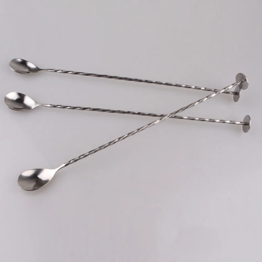 

1Pc New Stainless Steel Long Handle Spoon Coffee Latte Ice Cream Soda Sundae Cocktail Scoop New