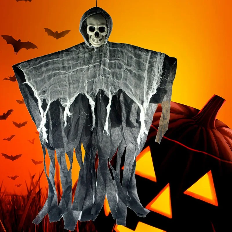 100cm Halloween Hanging Ghost Haunted House Hanging Grim Reaper Horror ...