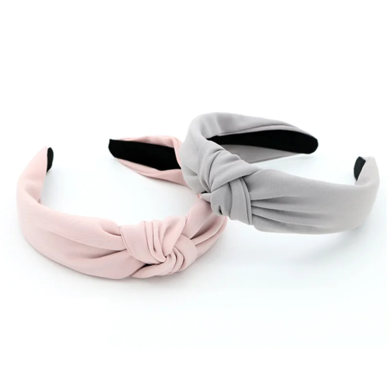 

2019 Knotted Cross Fashion Cotton Hair Band Headband Girls Bow Hoop Hair Accessories Headband Simple Headdress For Women