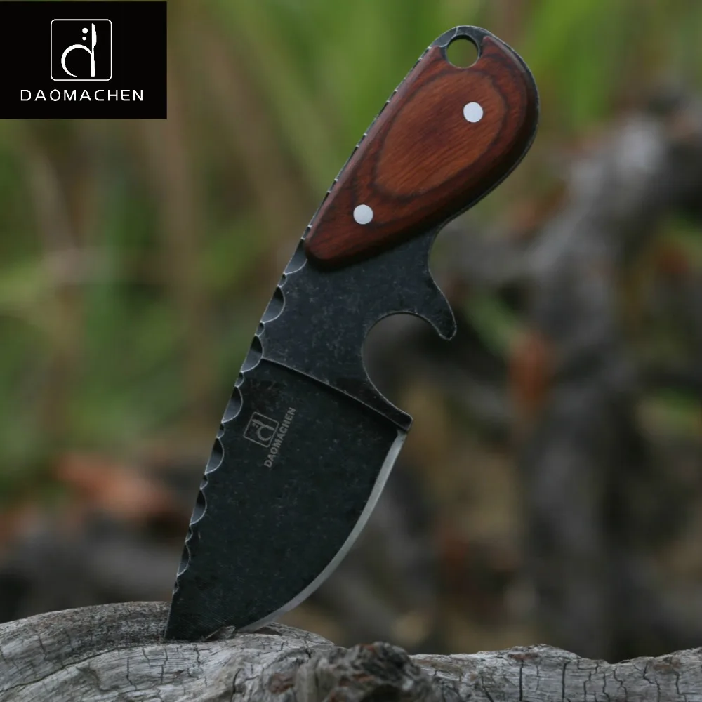 Baratos Cuchillo de caza táctico DAOMACHEN para acampar al aire libre cuchillos de supervivencia herramienta de buceo múltiple y hoja de lavado de piedra envío rápido gratuito