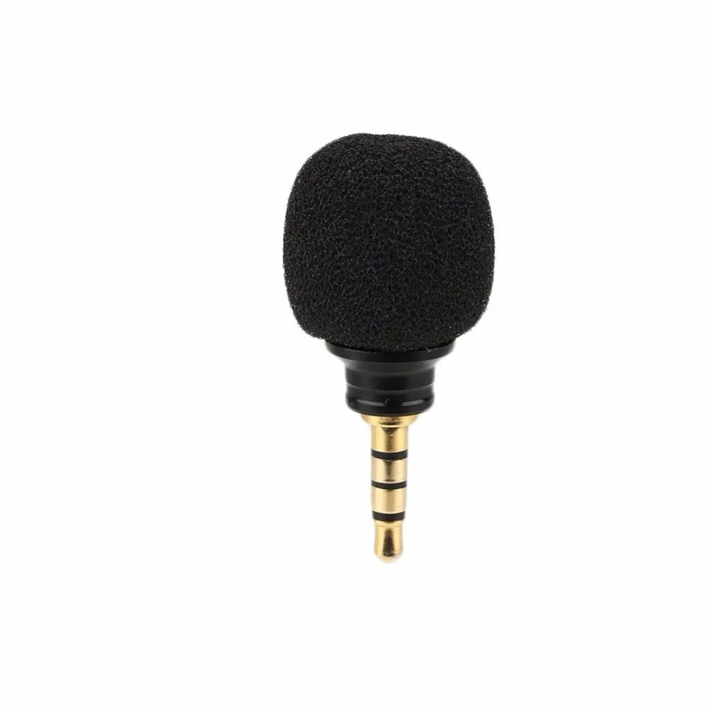 Мини портативный 3,5 мм разъем микрофона всенаправленный микрофон для записи мобильного смартфона диаметр 20 мм