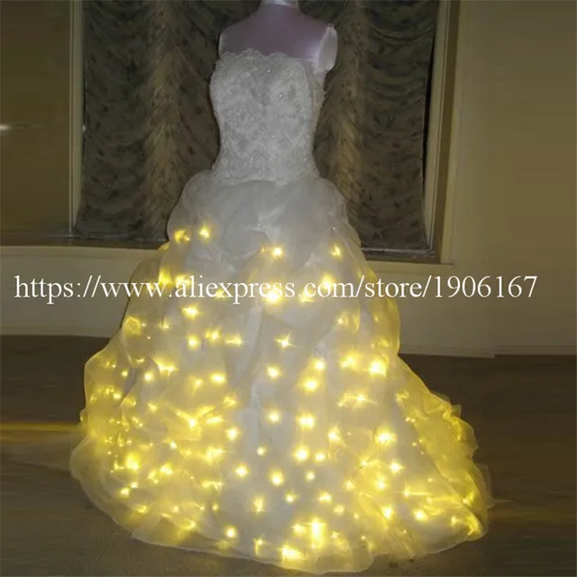 Led Luminous Wedding Dress Light Up Growing Evening Costume Led Luminous Wedding Dress Light Up Growing Evening Costume Stage Suit Party For Club Bar