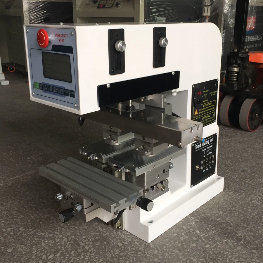 

tabletop automatic 2 color label tampon printing machine, tampo printer