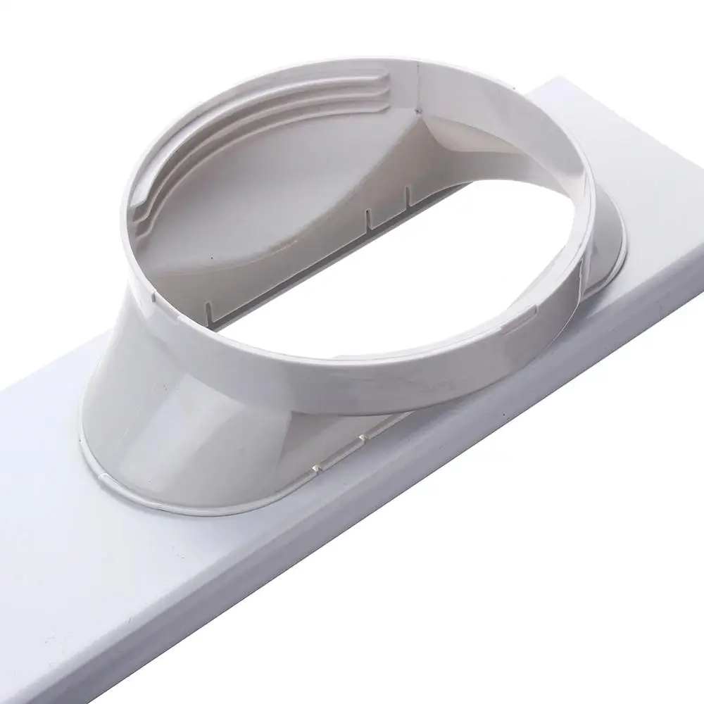 Kit de conector de tubo de sellado telescópico de manguera de escape duradera de placa deslizante de ventana ajustable de 2 piezas para aire acondicionado portátil