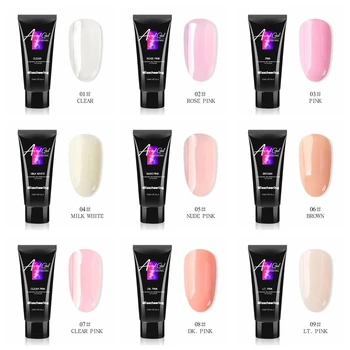 

1PC Finger Extension Gel 15ml Clear Pink Jelly Gel Quick Building Nail Tips Extend UV Builder Gel Camouflage Nail Accessorices