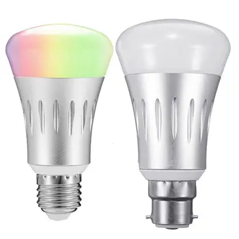 

7W WiFi Intelligent Bulb Lamp APP Remote Control Dimming RGBW Wifi Control LED Light B22 E27 Smart Bulb
