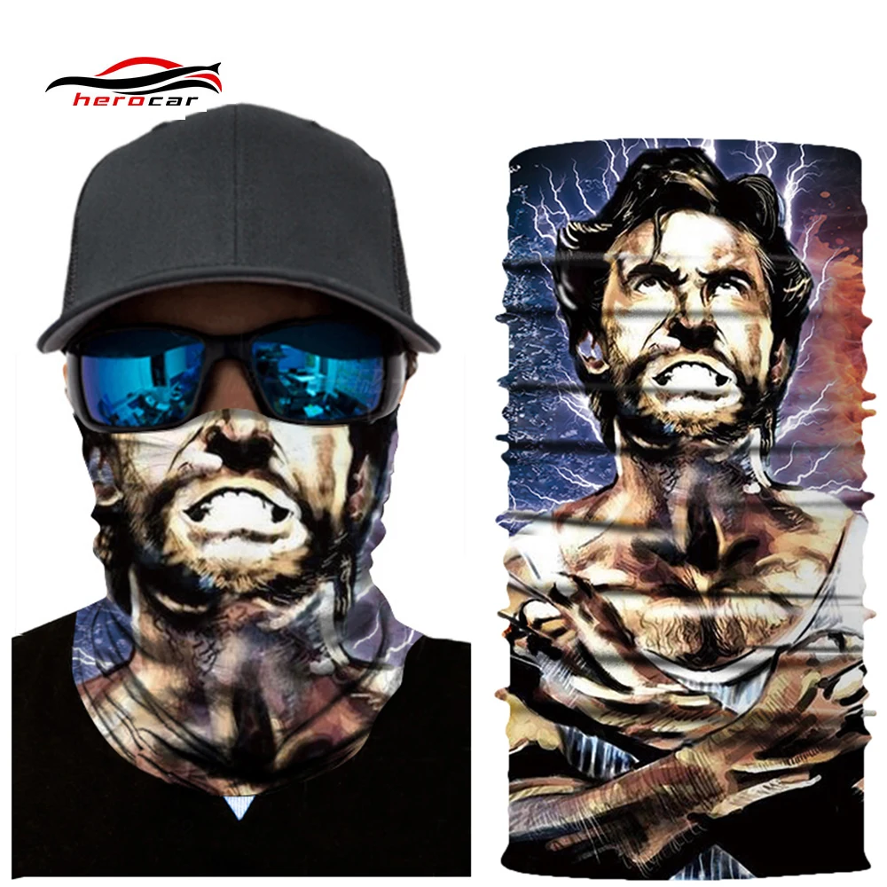 

HEROBIKER Mask Balaclava Motorcycle Unisex Skull Dustproof Seamless Bandanas Breathable Mask Ghost Face Shield Scarf Motor Cycle