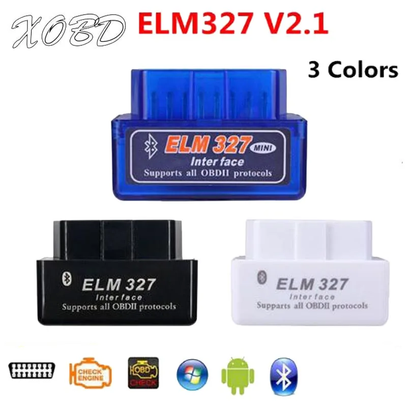 ELM327 V2.1 Bluetooth OBD OBD2 считыватель кодов CAN BUS поддерживает множество автомобилей