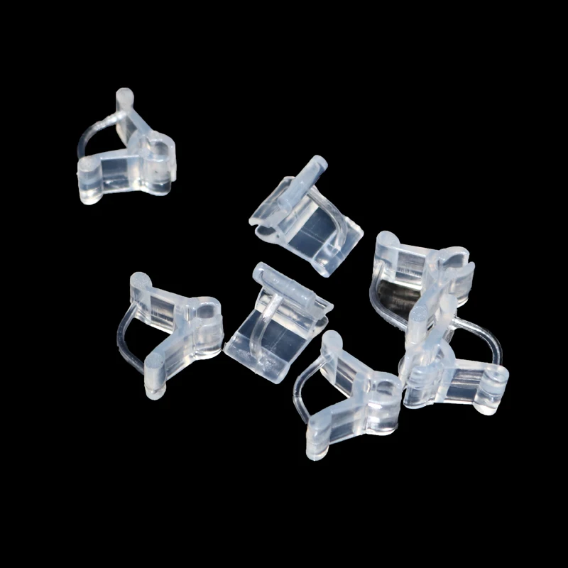40pcs Garden Flower Plant Vine Seedlings Grafted Branches Clip Connector Fasteners Plastic Clips Garden Migration Tool plant fastening clips