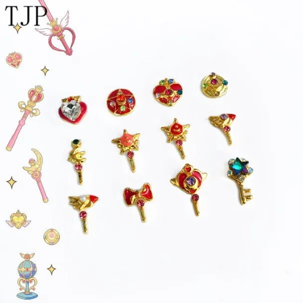 

TJP 10pcs/lot A variety of Mini colored gems magic bar alloy for material epoxy mold makeing jewelry filling for DIY jewelry