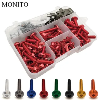 

Motorcycle Custom Fairing Body Bolt Screw Spring Bolts For KAWASAKI NINJA 650R ER6F ER6N ZZR1200 ER5 GPZ500 EX500 Accessories