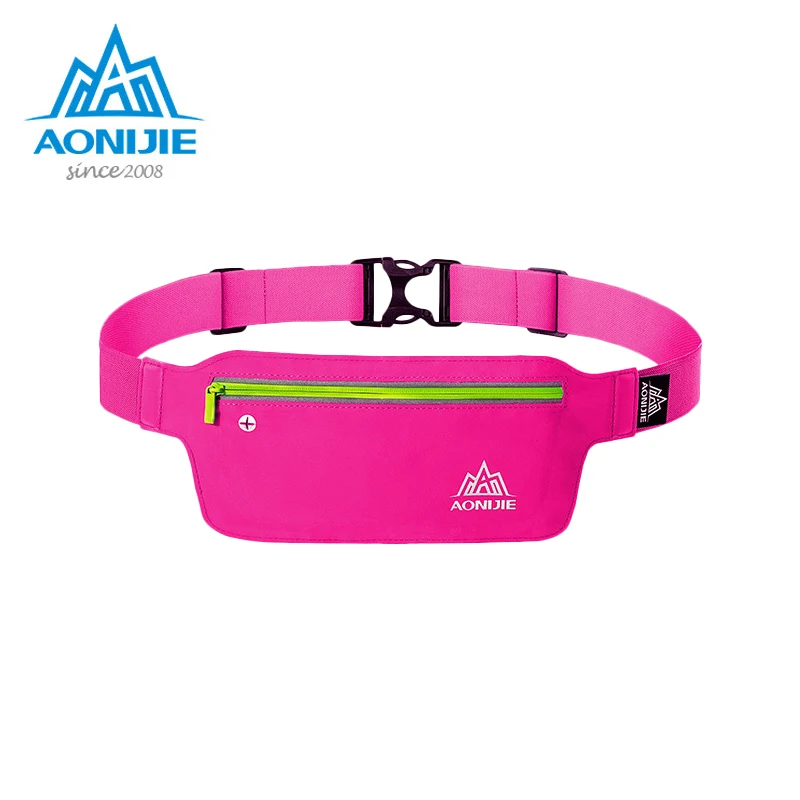 AONIJIE bolsa de correr impermeable de nailon cintura paquete cinturón de deporte al aire libre correr maratón ligero apretado bolsillo de la cintura del teléfono