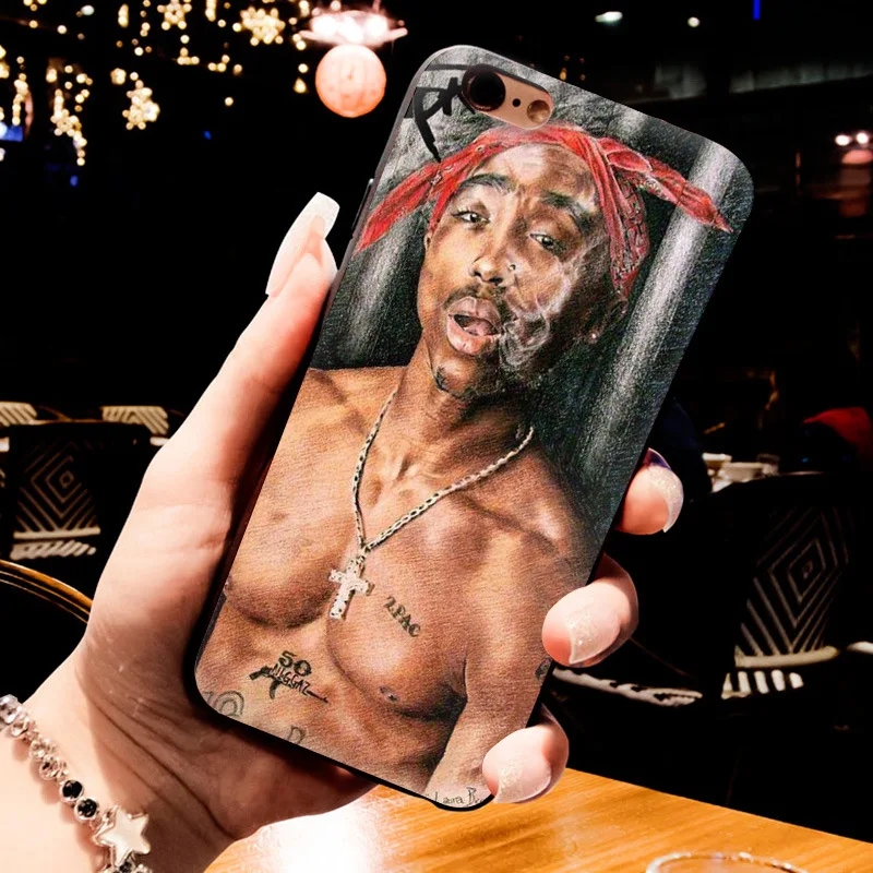 MaiYaCa 2pac Tupac And Biggie роскошный качественный черный силиконовый мягкий чехол для