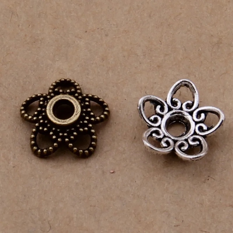 

Hot 100pcs/lot 10mm Vintage Hollow Bottom Bracket DIY Handmade Beaded Material Jewelry Accessories