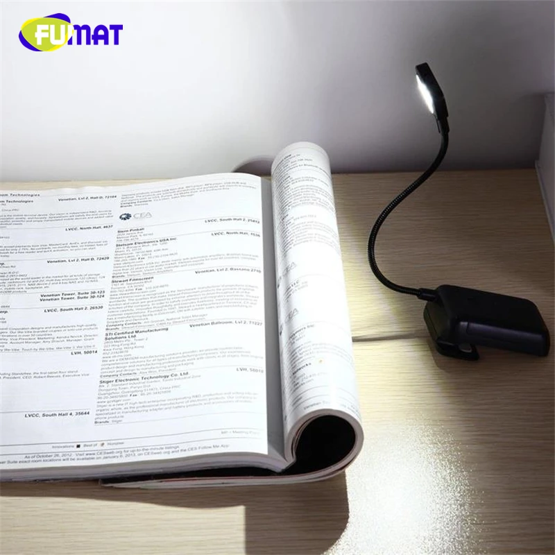  FUMAT LED Book Lights 3pcs LED E-reader Clip with Flexible Read Light lamp for Ebook Ereader Kindle - 32842735097
