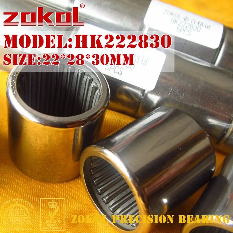 Подшипник zokol HK222818 HK2218 HK222820 HK2220 HK222830 игольчатый роликовый подшипник 22*28*18/20/30 мм - Цвет: HK222830