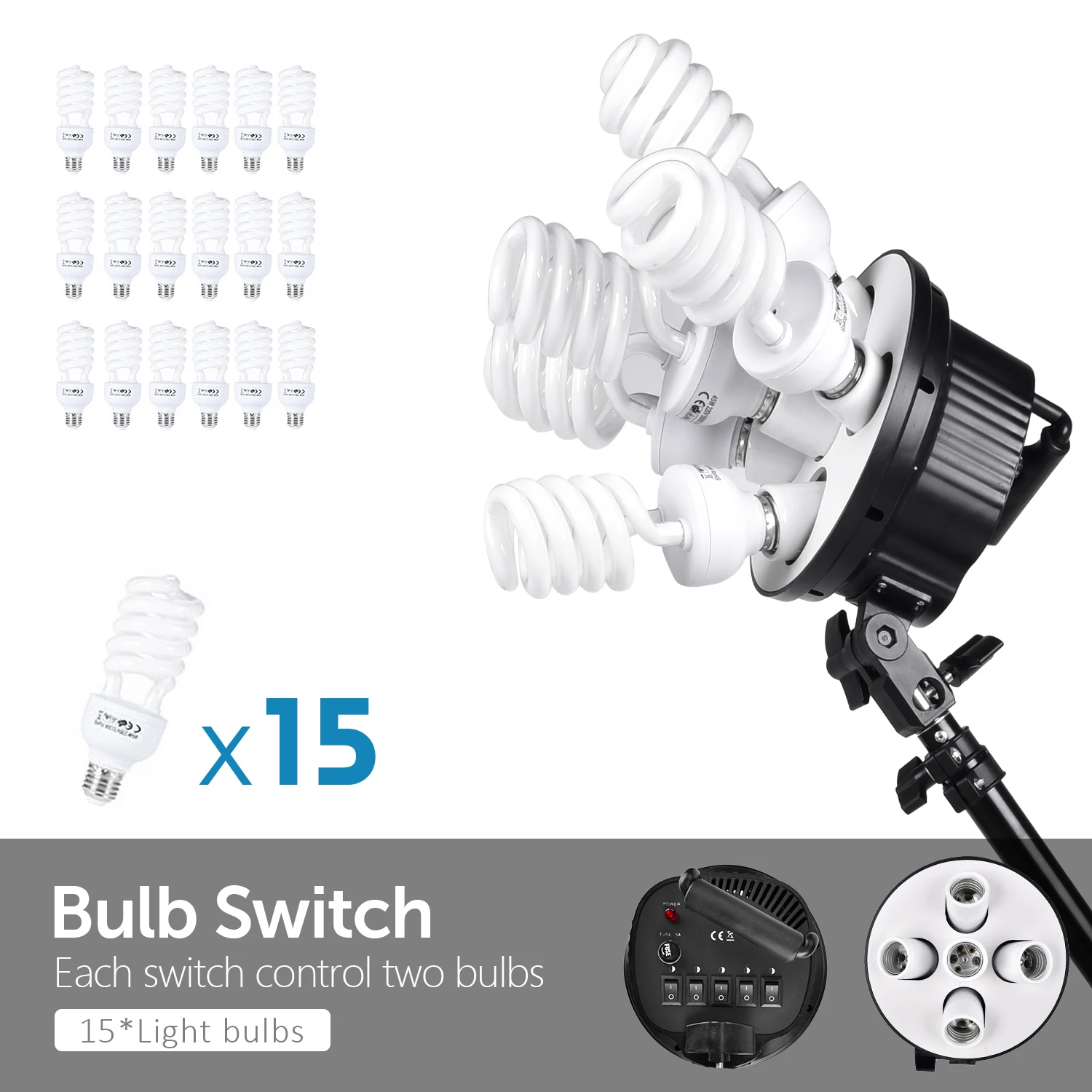 ZUOCHEN 3375W Photo Studio Continuous Lighting kit