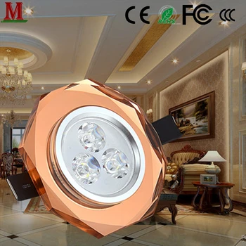 

LED crystal spotlight 3W smallpox lamp, ox eye lamp, cat's eye lamp, living room, embedded hole lamp