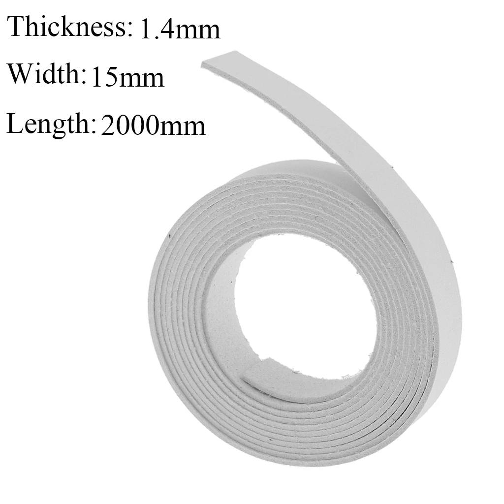 3pcs 2 Meters Long DIY Leather Crafts Straps Strips 1.5cm Wide DIY Belt for Bag Handles Clothing Decoration Leathecraft Supplies