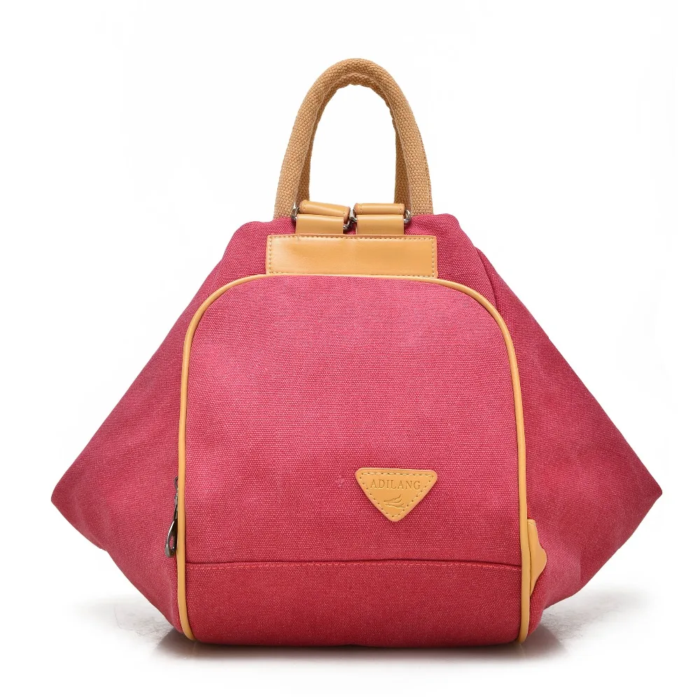 NEW Fashion canvas cross body bags women casual bag Muli functional backpack 6001