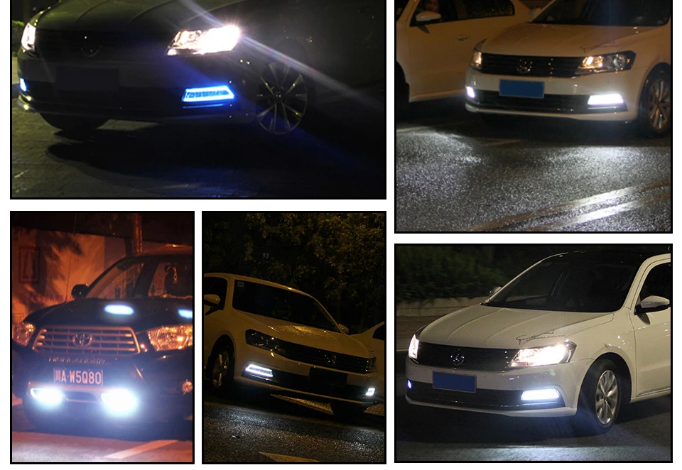 Car Headlight High Power HighLow Beam Aluminum Warning Driving Fog Lamp Auto Head LED Daytime Running Lights With Len Xenon DRL (11)