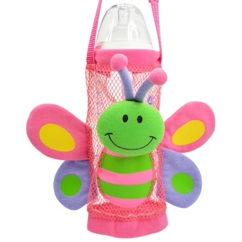

3D Cute Animals Baby Feeding Bottle Plush Pouch Covers Nursing Bottle Holders Baby Cup Bags