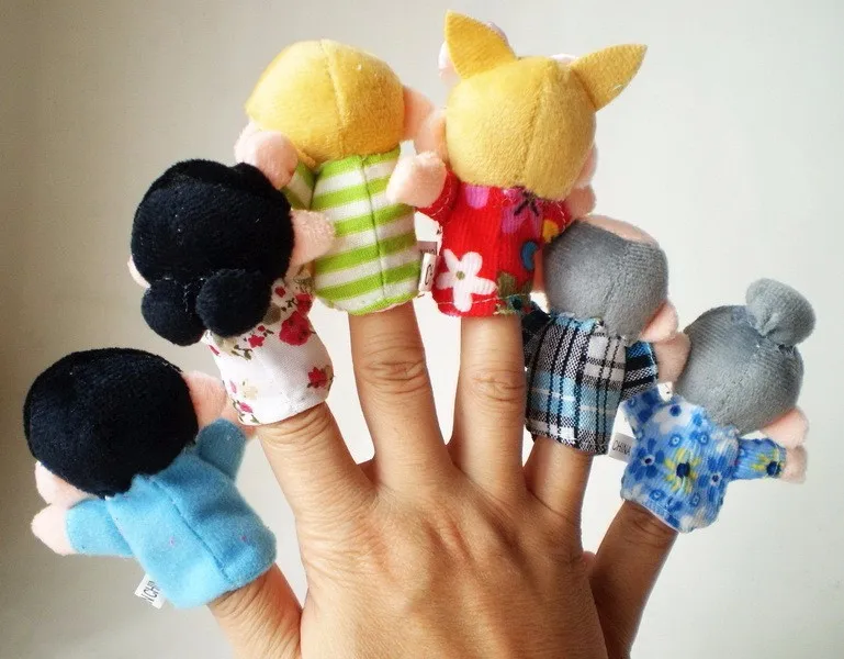Hot-6Pcs-lot-Family-Finger-fantoches-de-dedo-Puppets-Cloth-Doll-Baby-Educational-Hand-Toy-Story (1)