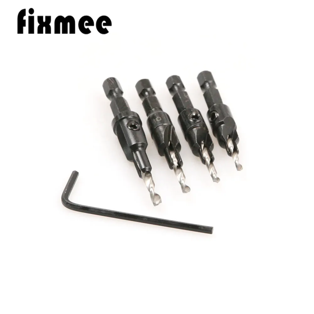4PCS-6-8-10-12-1-4-Hex-Quick-Change-Shank-Countersink-Tapered-Drill-Bits-Cone (1)
