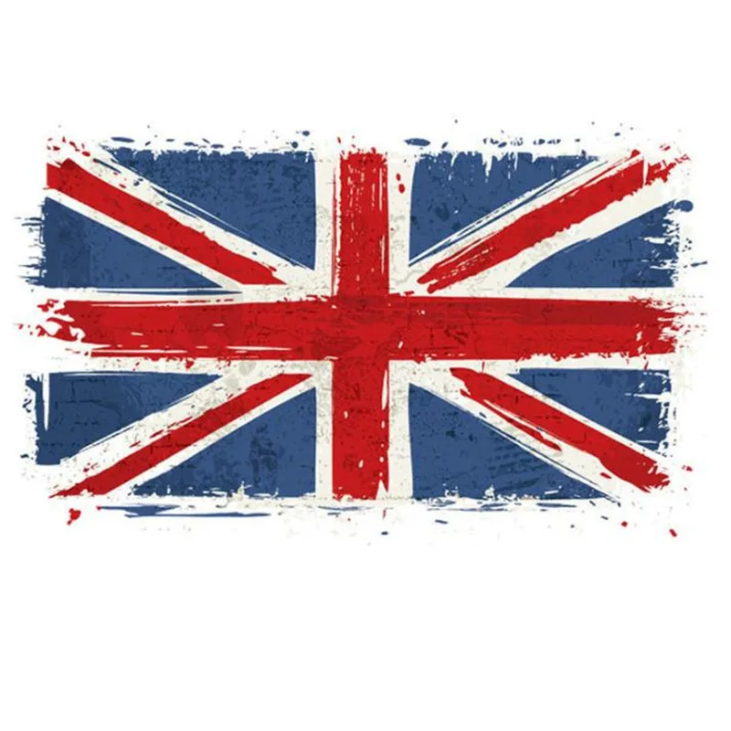 

Fashion PVC Patch Clothes Large British flag Thermal Transfer Printing T shirt Women iron on patches for clothing Girl Stickers