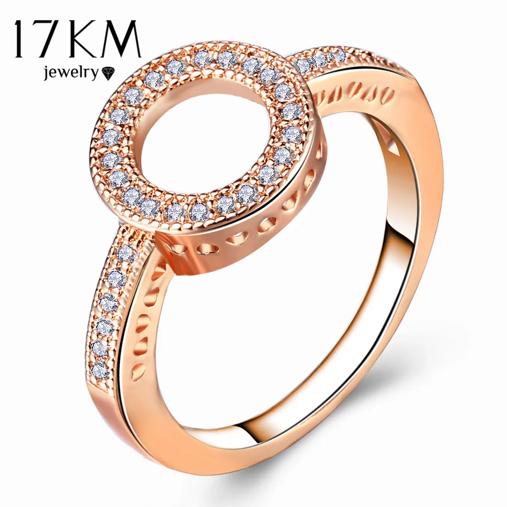 Buy 17KM Fashion Female Round Finger Rings For Women
