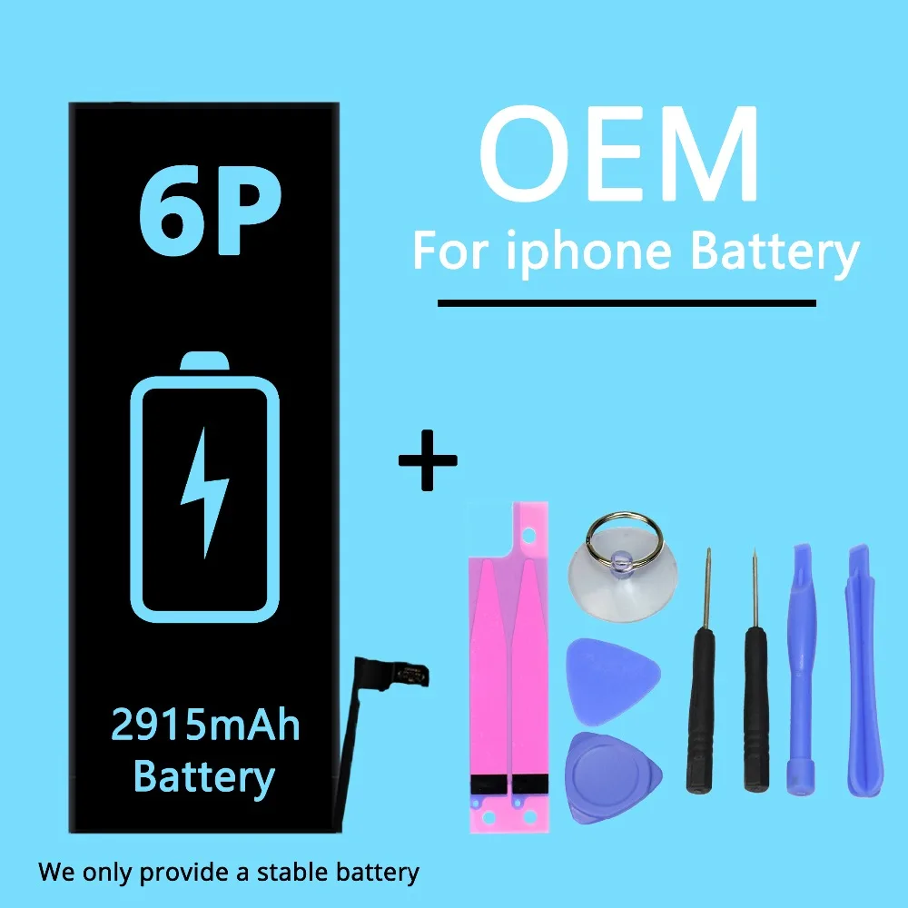 Для iPhone 6 P plus емкость батареи мобильного телефона 2915 mAh OEM прочный 0 цикл. +