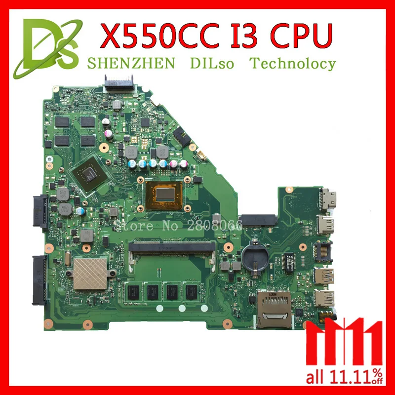 KEFU X550CC motherboard for ASUS X550CC X550CL X552C Laptop motherboard Y581C mainboard REV2.0 i3 Test original motherboard KEFU X550CC motherboard for ASUS X550CC X550CL X552C Laptop motherboard Y581C mainboard REV2.0 i3 Test original motherboard