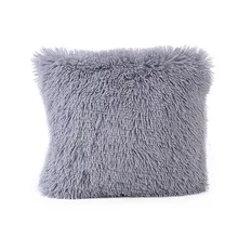 Твердый Мягкий плюшевый искусственный мех Декоративные Чехлы для подушек подушки для дома диван-кресло домашнее украшение гостиницы