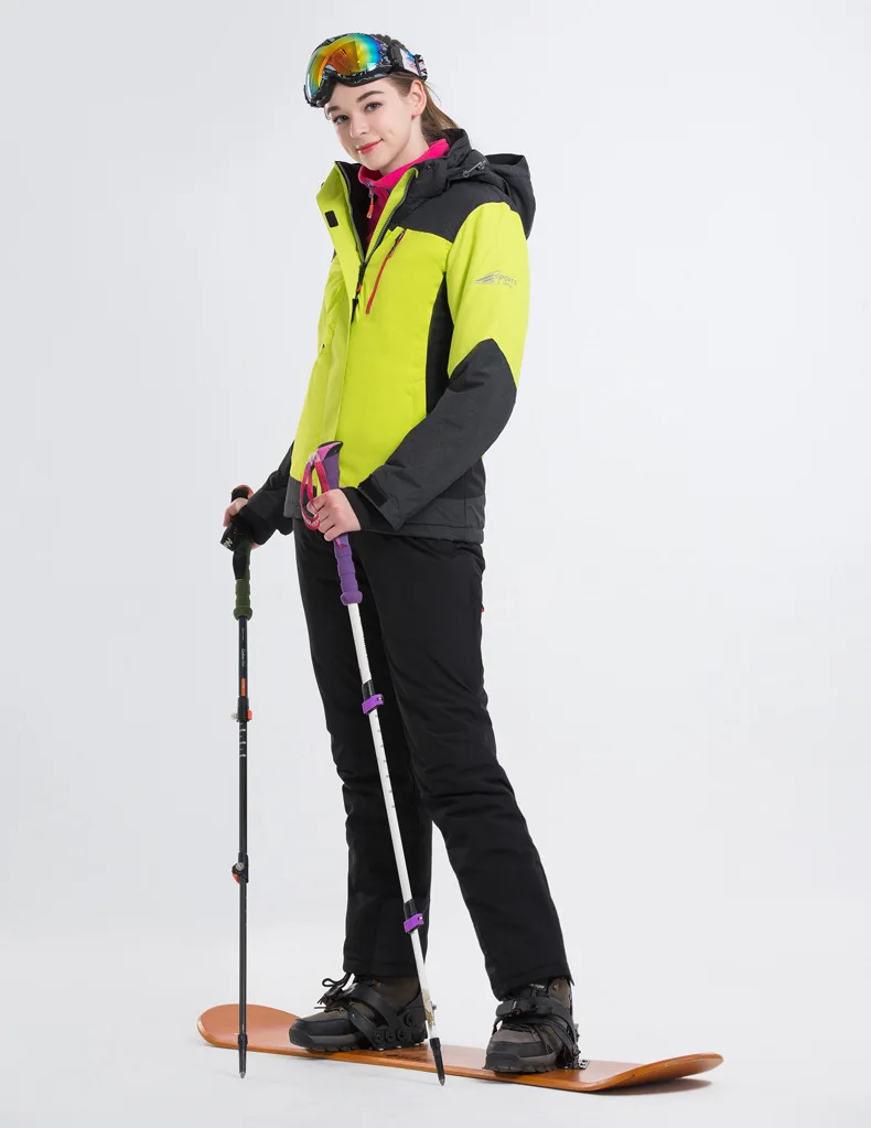 Бренд LANLAKA, женский лыжный комплект, Лидер продаж, Высококачественная зимняя куртка, Новое поступление, 7 цветов на выбор, теплые лыжные костюмы для женщин - Цвет: SUITs  1