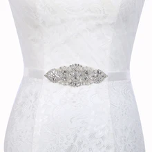 Inofinn T3 Стразы Вечеринка Выпускные платья аксессуары Свадебные ремни пояса, невеста свадебные ленты Пояски