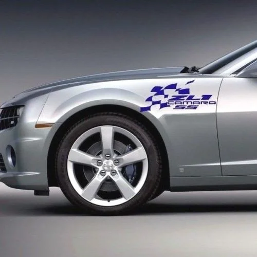 

For 2Pcs/Pair Chevrolet CAMARO side fender stickers decal vinyl graphics ZL1 SS race 2010-2015