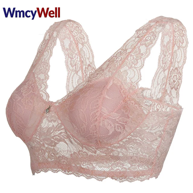 WmcyWell Womens Wire Free Lace Sleep Bra Sexy Stylish Embroidered