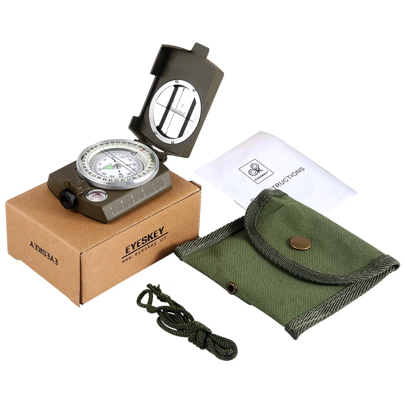 Военный Lensatic Компас Eyeskey компас для выживания Походное и Уличное оборудование