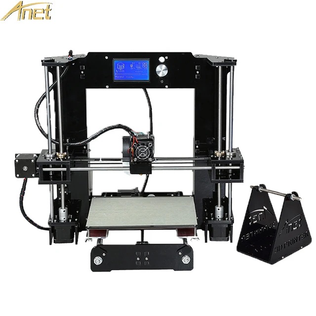 Special Offers Anet A6 Normal Auto A6 3D Printer Full Acrylic Frame Extruder Reprap Prusa i3 3D Printer Kit DIY Impresora 3d with 10m Filament