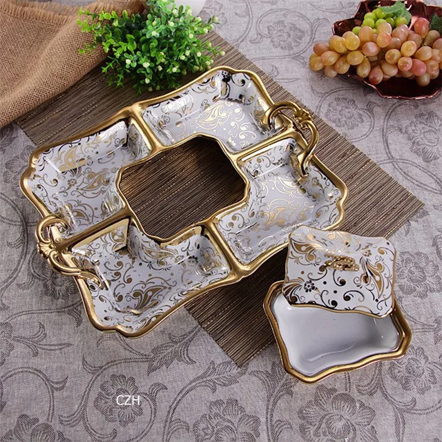 Фарфоровая тарелка Epergne декоративная Бытовая керамика отделы сервировочный лоток посуда и посуда кухонные аксессуары подарок