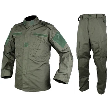 

CQC Tactical Airsoft Military Army Uniform BDU Combat Shirt & Pants Set Outdoor Paintball Training Hunting Clothing(OD)