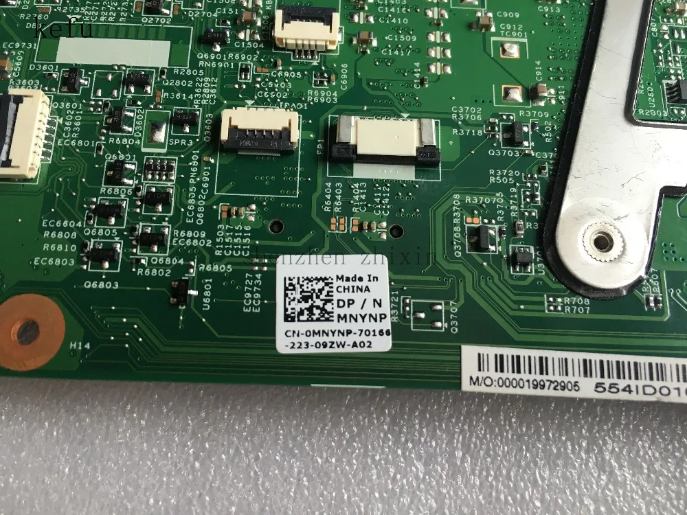 KEFU для Dell Vostro 3350 материнская плата ноутбука PGA989 HM67 DDR3 CN 0MNYNP 48.4ID03. 011 тест