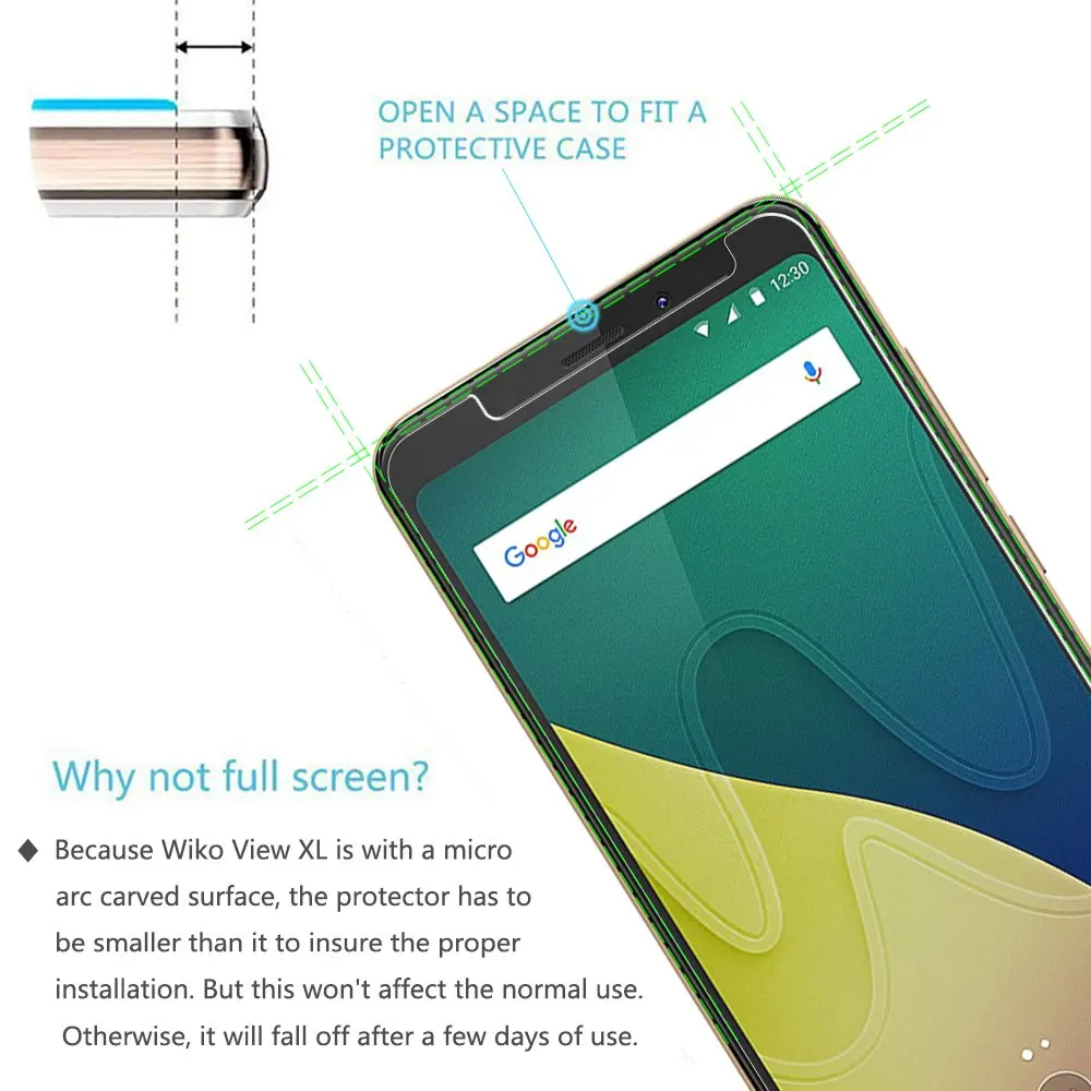 9H закаленное стекло для Wiko VIEW XL GO Prime Lite Max Защита экрана 2 Pro Plus U FEEL FAB защитная