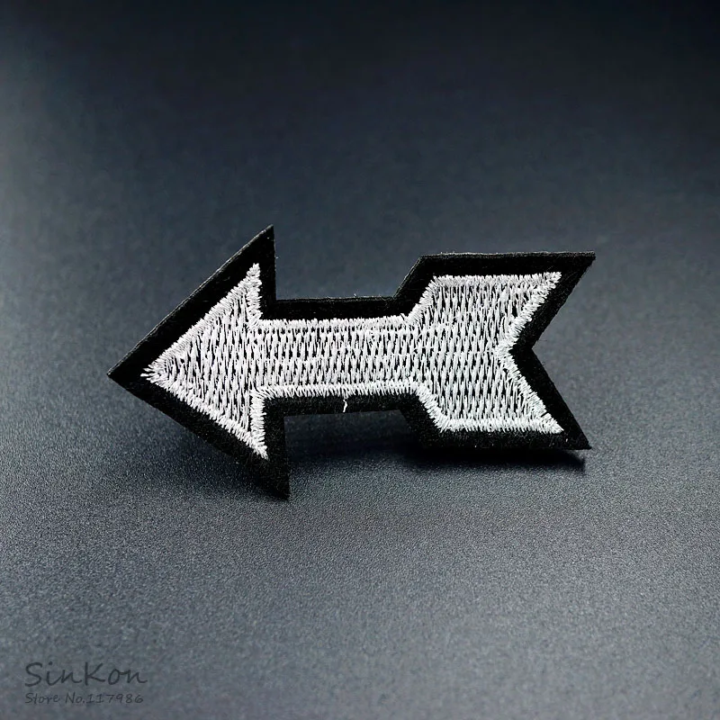 

Arrow (Size:3.5X6.0cm) DIY Cartoon Cloth Badges Patch Embroidered Applique Sewing Label Clothes Stickers Apparel Badge