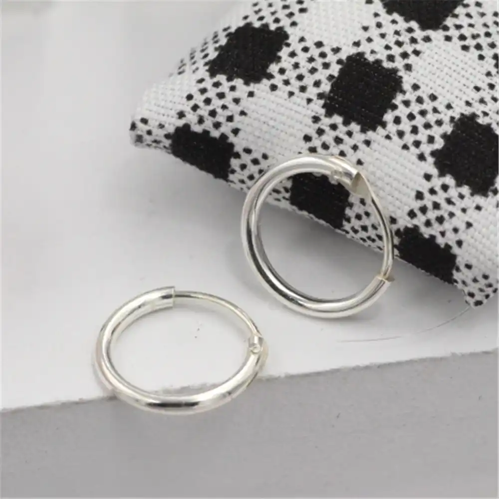 2017 Бесплатная доставка ювелирные изделия действительно 925 стерлинговые серебряные серьги восстановление древних способов заключены легкие серебряные серьги для тела