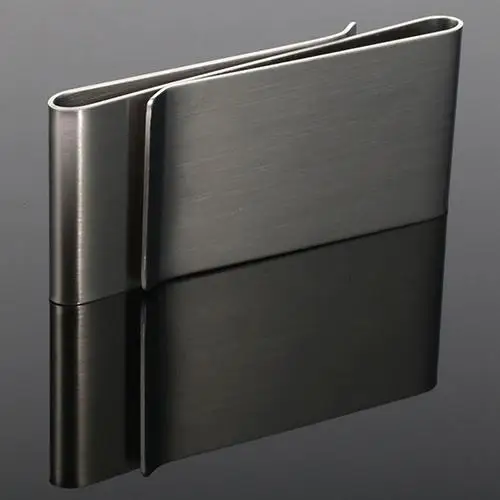 

Stainless Steel Silver Color Slim Purse Wallet Credit Card ID Holder Money Clip Slim Credit Card Holder 2020 free shipping