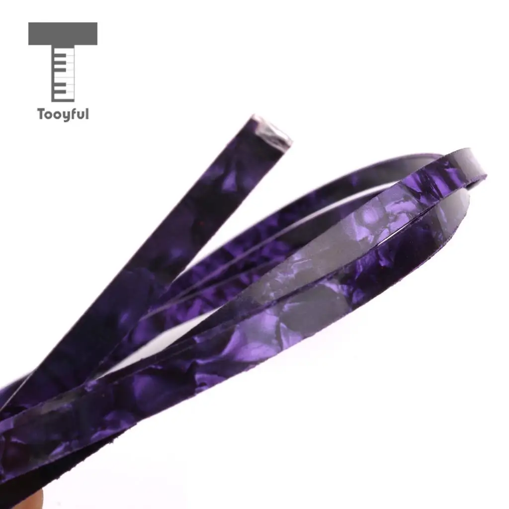 Tooyful Purple Celluloid Guitar Binding Purfling Strip for Luthiers 1620x6x1.5mm